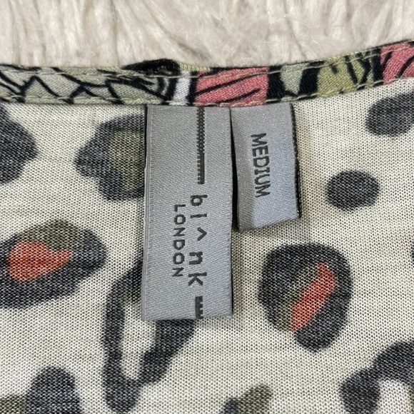 Anthropologie Bl^nk London Elephant Safari Sibley V Neck Blouse - Picture 4 of 11